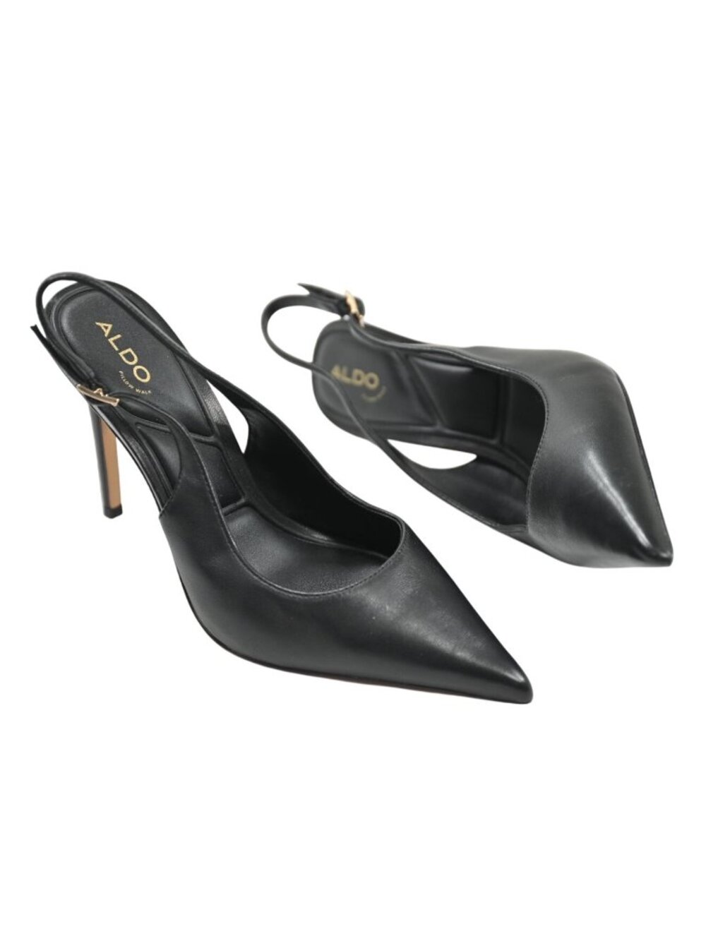 Aldo Stessysling Slingback Heel in Other Black